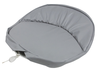 Heavy Grey Vinyl Universal Pan Seat Cushion